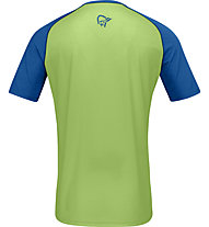 Norrona Fjørå Wool - T-shirt - uomo, Blue/Green