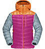 Norrona Lyngen Down850 Hood - giacca piumino - donna, Pink/Grey/Orange