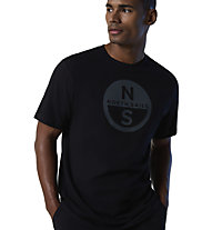 North Sails SS W/Graphic - T-Shirt - Herren, Black