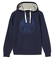 North Sails Hooded Sweater W/Graphic - felpa con cappuccio - uomo, Blue