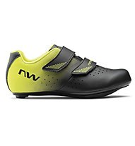 Northwave Core Junior - Rennradschuhe - Kinder, Black/Yellow