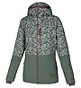 O'Neill Giacca snowboard Single Jacket, Green AOP W/Red