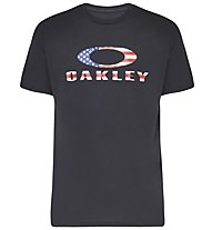 Oakley O Bark - T-Shirt - Herren, Black/Blue/Red