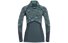 Odlo Blackcomb Evolution Warm Shirt with Facemask - maglia intima manica lunga - donna, Peacoat/Mint