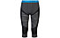 Odlo Blackcomb Evolution - pantaloni intimi 3/4 - uomo, Concrete Grey/Black/Blue