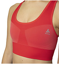 Odlo Seamless Medium (Cup B) - reggiseno sportivo medio sostegno - donna, Red