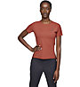 On Performance-T - maglia running - donna, Orange/Red
