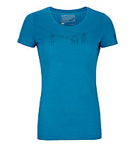 Ortovox 120 Merino Cool Tec - T-shirt - donna, Blue