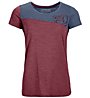 Ortovox 150 Cool Logo - T-shirt - donna, Red/Blue