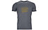 Ortovox 150 Cool Radio Ts - T-Shirt - Herren, Dark Grey/Yellow