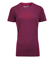 Ortovox 185 Bubble Voice - maglietta a manica corta  - donna, Pink