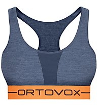 Ortovox 185 Rock'n Wool Sport - reggiseno sportivo - donna, Blue