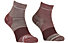Ortovox Alpine Quarter W - Socken - Damen, Dark Red/Pink