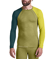 Ortovox Comp Light 120 - maglietta tecnica a maniche lunghe - uomo, Light Green/Green/Dark Green