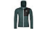 Ortovox Fleece Hoody - felpa in pile con cappuccio - uomo, Dark Green/Black