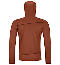 Ortovox Fleece Light Hoody M - felpa in pile - uomo, Dark Orange