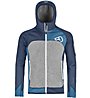Ortovox Fleece Plus - giacca in pile con cappuccio sci alpinismo - uomo, Blue
