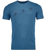 Ortovox Naked Sheep - T-Shirt Skitouren - Herren, Blue