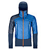 Ortovox Piz Palü - giacca ibrida sci alpinismo - uomo, Blue/Orange