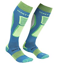 Ortovox Ski Rock'n Wool - calze da sci - uomo, Blue/Green