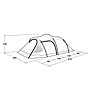 Outwell Earth 4 - tenda da campeggio, Green/Beige