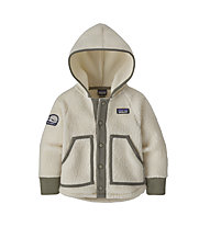 Patagonia B Retro Pile Jr - giacca in pile - bambino, White/Grey