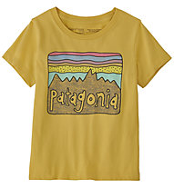 Patagonia Baby Regenerative Organic Certified Cotton Fitz Roy Skies - T-Shirt - Kinder, Yellow