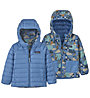 Patagonia Baby Reversible Down Hoody Jr - giacca in piuma - bambino, Light Blue/Multicolor