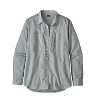 Patagonia Lightweight A/C® Buttondown - camicia a maniche lunghe - donna, Light Grey