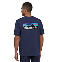 Patagonia M´s P-6 Logo Responsibili-Tee® - T-Shirt - Herren, Dark Blue