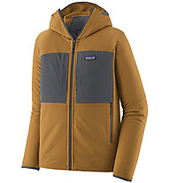 Patagonia Ms R2 TechFace Hoody - felpa in pile - uomo, Brown/Blue