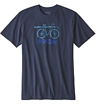 Patagonia Snow Cycle - T-Shirt Wandern - Herren, Blue