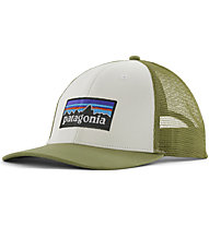 Patagonia P-6 Logo LoPro Trucker - cappellino - uomo, White/Light Green