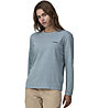 Patagonia P-6 Logo Responsibili - Langarmshirt - Damen, Light Blue