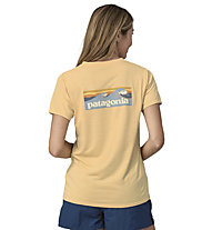 Patagonia W's L/S Cap Cool Daily Graphic - T-Shirt - Damen, Light Orange