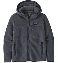 Patagonia Retro Pile Hoody - giacca in pile con cappuccio - donna, Dark Blue