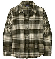 Patagonia Ws Fjord Flannel - Langarmshirt - Damen, Dark Green