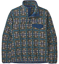 Patagonia Ws LW Synch Snap-T P/O - felpa in pile - donna, Blue/Brown