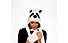PinkYak Panda mit Schal, White