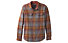Prana Lybek Flannel Standard - camicia a maniche lunghe - uomo, Orange/Grey