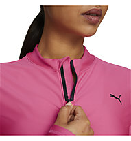 Puma Fit Eversculpt 1/4 Zip - maglia a maniche lunghe - donna, Pink