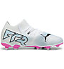 Puma Future 7 Match FG/AG Jr - scarpe da calcio per terreni compatti/duri - ragazzo, White/Pink