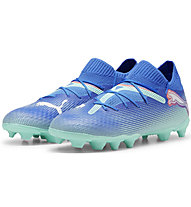 Puma Future 7 Pro FG/AG Jr - scarpe da calcio per terreni compatti/duri - ragazzo, Blue