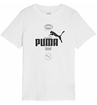 Puma Power Graphic Jr - T-shirt - ragazzo, White