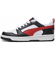 Puma Rebound V6 Lo Jr - Sneakers - Jungs, Black/White/Red