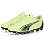 Puma Ultra Play FG/AG Jr - scarpe da calcio per terreni compatti/duri - bambino, Light Green/Dark Blue