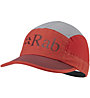 Rab Momentum 5 Panel Cap - cappellino, Red/Grey