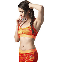 Reebok Workout Ready Skinny - reggiseno sportivo, Light Orange