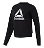 Reebok Workout Ready Big Logo - Sweatshirt - Damen, Black/White