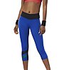 Reebok Workout Ready Colorblocked Capri - pantaloni 3/4 fitness - donna, Blue/White/Black